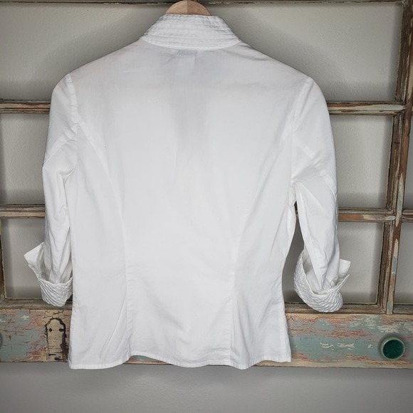 NEXX Petite Small white button up top tuxedo vibe - Picture 4 of 7
